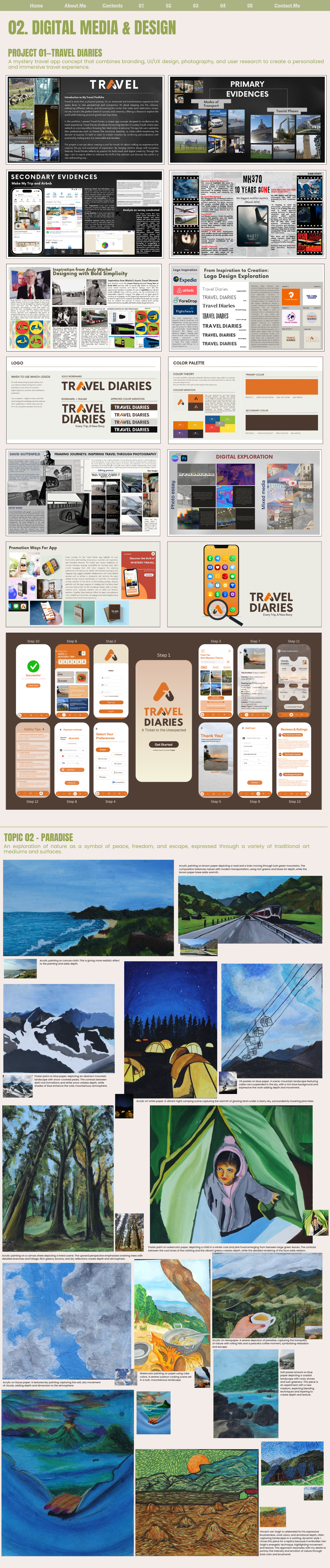 02. Digital Media & Design — Yashvi Soni portfolio page